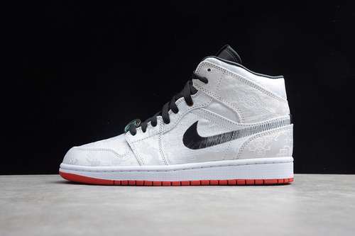 【620】[CU2804-100]-[CJ CLOT X AIR JORDAN 1 MID FEARLESS WHITE/BLACK-RED]-[UNISEX:36-46]