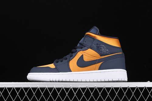 [852542-401]-[AIR JORDAN 1 MID OBSIDIAN DESERT OCHRE NAVY BLUE/YELLOW]-[UNISEX:36-46]