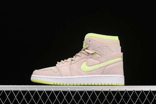 【400】[CT0979-200]-[AIR JORDAN 1 ZOOM CMFT PEARL WHITE/FOSSIL-LEMON TWIST-WHITE]-[WOMAN:36-40]