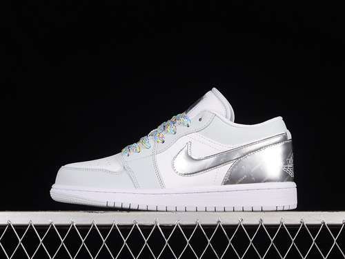 【300】[DX6070-101]-[AIR JORDAN 1 LOW SE TEAR-AWAY WHITE/WOLF GREY/SILVER]-[WOMAN:36-39]-[MAN:40-47.5]