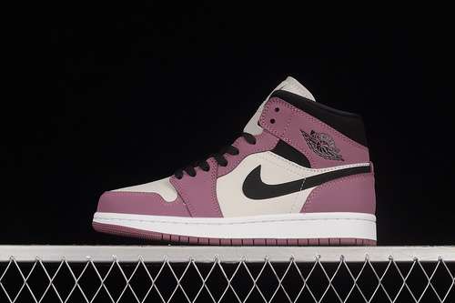 【340】[DC7267-500]-[AIR JORDAN 1 MID SE WHITE/BERRY PINK/BLACK]-[WOMAN:35.5-40]