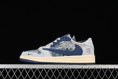 【360】[JH6088-707]-[TRAVIS SCOTT X FRAGMENT DESIGN X AIR JORDAN 1 LOW OG SP GREY/BLUE]-[UNISEX:36-45]