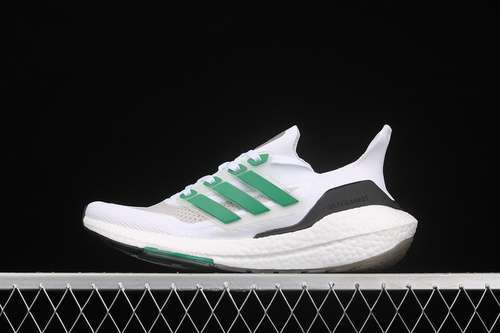 【320】[FZ2326]-[ULTRABOOST 21 SHOES CLOUD WHITE/SUB GREEN/CORE BLACK]-[MAN:39-45]