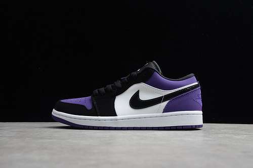 【320】[553558-125]-[AIR JORDAN 1 LOW WHITE/BLACK-COURT PURPLE]-[MAN:40-45]