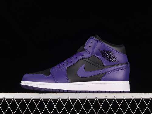 【320】[BQ6472-051]-[AIR JORDAN 1 MID BLACK/DARK CONCORD/SAIL]-[WOMAN:36-39]-[MAN:40-46]