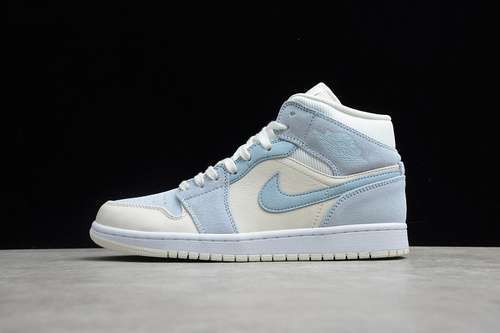 【360】[DA4666-100]-[AIR JORDAN 1 MID SUMMIT WHITE/CELESTINE BLUE]-[MAN:40-46]