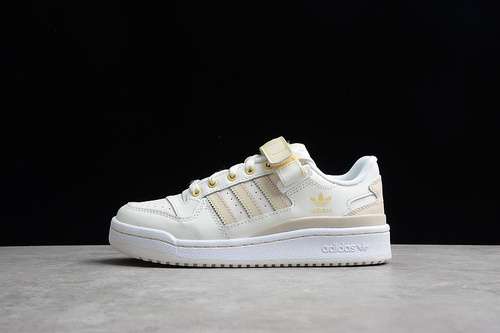 【280】[GW4920]-[FORUM 84 LOW PREMIUM CLOUD WHITE/HALO IVORY/ALUMINA]-[WOMAN:36-39]
