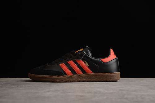 【280】[HQ7030]-[SAMBA MANCHESTER UNITED CORE BLACK/RED/GUM]-[WOMAN:35.5-39]-[MAN:40-45]