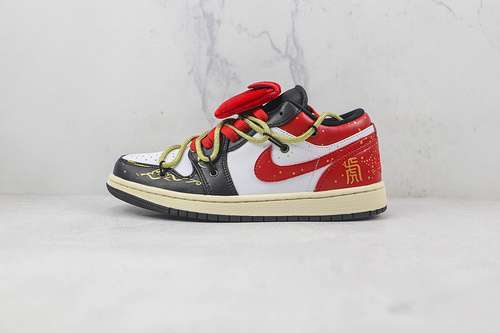【320】[AIR JORDAN 1 LOW WHITE/RED/WHITE]-[WOMAN:36-39]-[MAN:40-46]