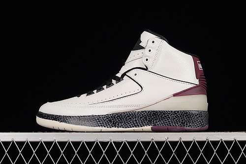 【450】[DJ4375-160]-[OFF WHITE X AIR JORDAN 2 MID SP GREY/BURGUNDY/WHITE]-[MAN:39-46]