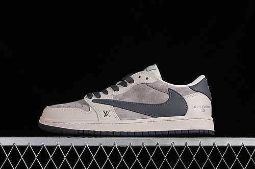【360】[LX1988-102]-[TRAVIS SCOTT X FRAGMENT DESIGN X JORDAN AIR JORDAN 1 LOW OG SP GREY/BLACK][36-45]