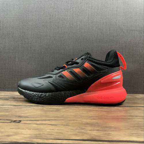 【260】[GZ7735]-[ZX 2K BOOST 2.0 SHOES CORE BLACK/SOLAR RED/SOLAR RED]-[WOMAN:36-39]-[MAN:40-45]