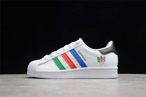 【280】[FU9521]-[SUPERSTAR SHOES CLOUD WHITE/GREEN/CORE BLACK]-[WOMAN:35-39]-[MAN:40-45]