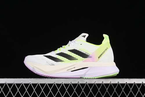 【250】[IG3321]-[ADIZERO BOSTON 12 M CLOUD WHITE/CORE BLACK/GREEN SPARK]-[WOMAN:36-39]-[MAN:40-45]