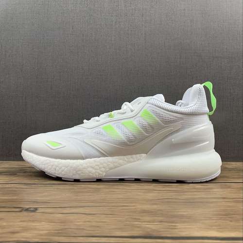 【260】[GY3494]-[ZX 2K BOOST 2.0 STORK WHITE TINT/SIGNAL GREEN/GREY TWO]-[WOMAN:36-39]-[MAN:40-45]