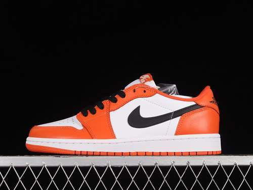 【450】[CZ0790-801]-[CY AIR JORDAN 1 RETRO LOW OG STARFISH/WHITE/BLACK]-[MAN:40-47.5]