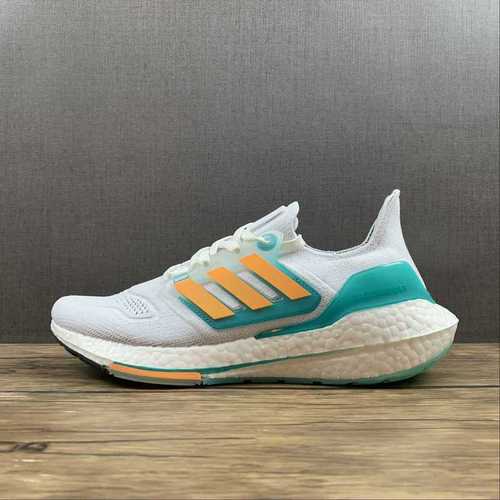 【300】[GX5463]-[ULTRABOOST 22 SHOES CLOUD WHITE/FLASH ORANGE/MINT RUSH]-[MAN:39-48]