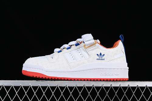 【250】[HP2355]-[FORUM 84 LOW BLUE/WHITE/GREY/ORANGE]-[WOMAN:36-39]-[MAN:40-45]