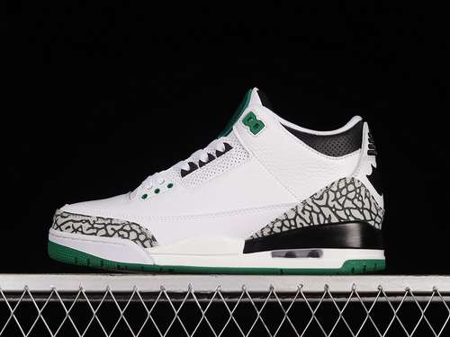 【340】[594282-233]-[AIR JORDAN 3 RETRO OREGON PIT CREW WHITE/BLACK/GREEN]-[WOMAN:36-39]-[MAN:40-46]