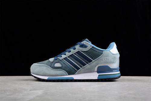 【290】[M18258]-[ZX 750 SHOES DARK PETROL/WHITE/BLUE]-[MAN:39-44]