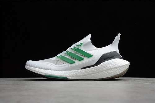 【320】[FZ2326]-[ULTRABOOST 21 SHOES CLOUD WHITE/SUB GREEN/CORE BLACK]-[MAN:39-45]