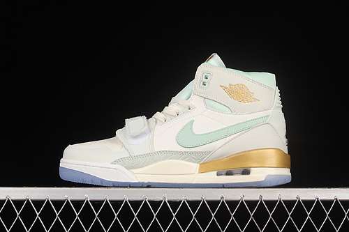 【320】[DR8486-131]-[AIR JORDAN LEGACY 312 WHITE/GOLD/MINT GREEN]-[WOMAN:36-39]-[MAN:40-46]