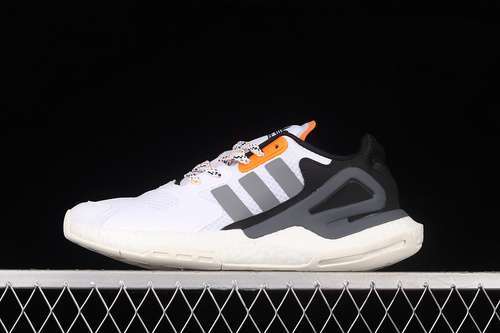 【300】[FX5996]-[DAY JOGGER 2020 BOOST SHOES CLOUD WHITE/LIGHT GREY/ORANGE]-[WOMAN:36-39]-[MAN:40-45]