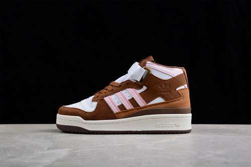 【280】[GY6802]-[FORUM MID CHOCOLATE TO MY STRAWBERRY CLOUD WHITE/LIGHT PINK/PANTONE]-[UNISEX:36-45]