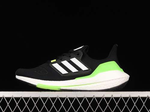 【320】[GX6640]-[ULTRABOOST 22 SHOES CORE BLACK/CLOUD WHITE/SOLAR GREEN]-[MAN:39-48]
