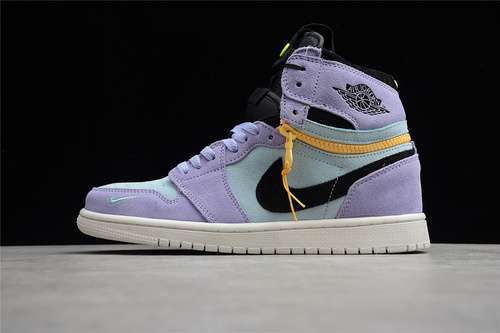【460】[CW6576-500]-[AIR JORDAN 1 HIGH SWITCH PURPLE PULSE/GLACIER BLUE/SAIL/BLACK]-[UNISEX:36-46]