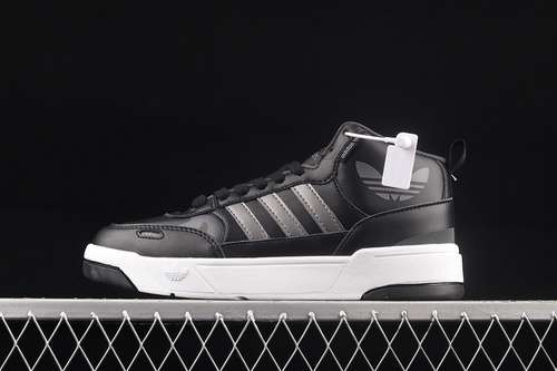 【360】[H00165]-[POST UP SHOES CORE BLACK/SILVER-WHITE]-[WOMAN:36-39]-[MAN:40-45]