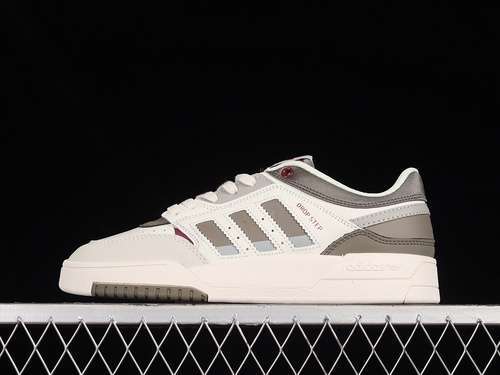 【250】[GW9734]-[ｄｒｏｐ STEP XL LOW SHOES WHITE/DARK GREY-BURGUNDY]-[WOMAN:36-39]-[MAN:40-45]