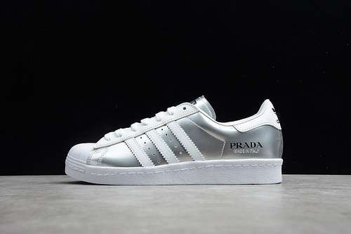 【340】[FX4546]-[SUPERSTAR SHOES X PRA*DA CLOUD WHITE/SILVER METALLIC/SILVER METALLIC]