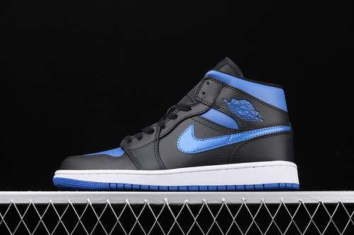 [554724-068]-[AIR JORDAN 1 MID ROYAL BLACK/BLUE]-[WOMAN:36-39]-[MAN:40-46]
