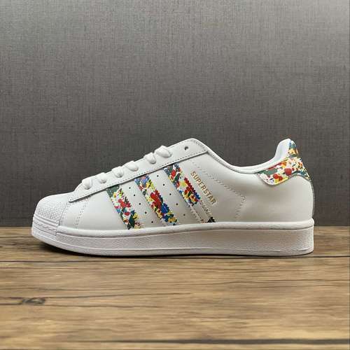 【240】[FX5540]-[SUPERSTAR WHITE SPLATTER CLOUD WHITE/CLOUD WHITE/GOLD METALLIC]-[UNSIEX:36-44]