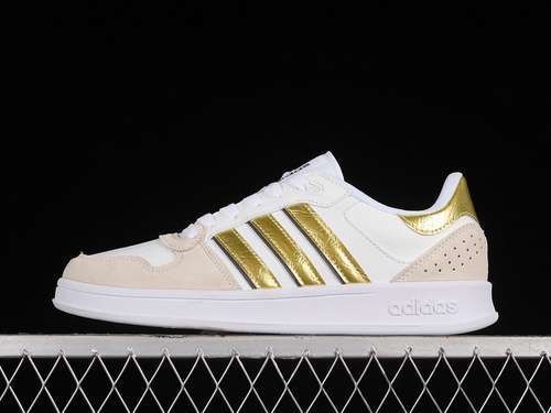 【230】[FY9655]-[BREAKNET PLUS SHOES CLOUD WHITE/CHAMPAGNE METALLIC/GREY THREE]-[UNISEX:36-45]