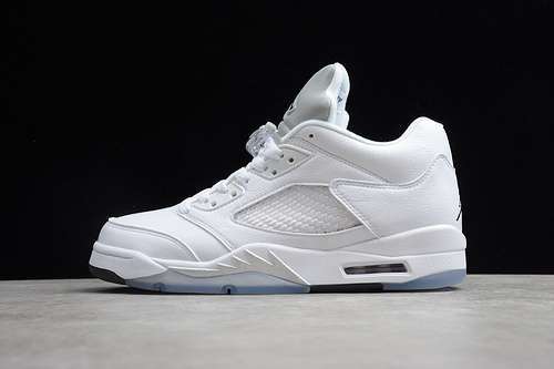 【400】[819172-122]-[AIR JORDAN 5 RETRO LOW WHITE/WOLF GREY-BLACK]-[MAN:40-47.5]