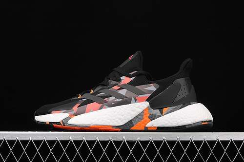 【340】[FW8413]-[X9000L4 BOOST SHOES CORE BLACK/CLOUD WHITE/PINK-ORANGE]-[MAN:40-45]