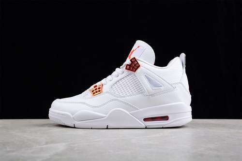 【320】[CT8527-118]-[AIR JORDAN 4 RETRO ORANGE METALLIC WHITE/TOTAL ORANGE/METALLIC SILVER]-[40-48]