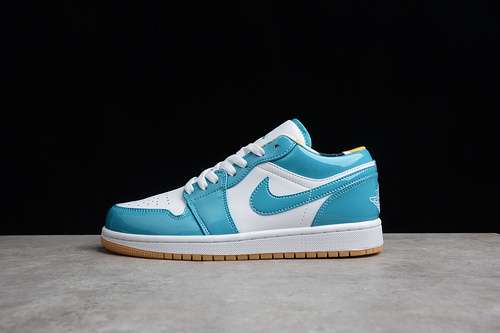 【320】[DC6991-400]-[GZ AIR JORDAN 1 LOW BARCELONA CYBER TEAL/CYBER TEAL/WHITE]-[UNSIEX:36-46]