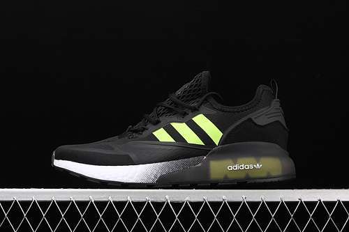 【280】[FV7472]-[ZX 2K BOOST SHOES CORE BLACK/CLOUD WHITE/GREEN]-[MAN:40-45]