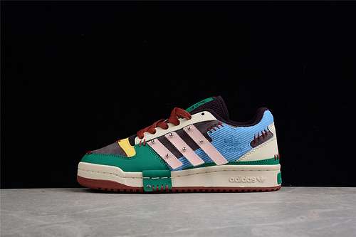 【280】[GW8724]-[MELTING SADNESS X FORUM LOW SHOES BLUE/GREEN-BROWN]-[WOMAN:36-39]-[MAN:40-45]