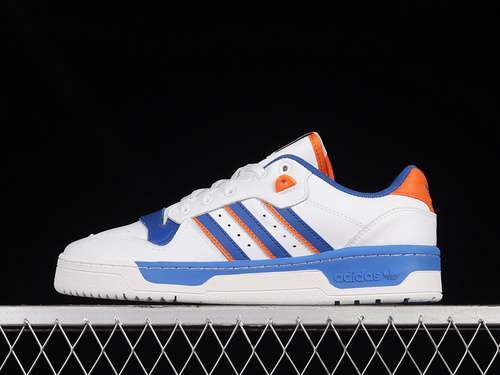 【300】[FU6833]-[RIVALRY LOW PREMIUM SHOES CLOUD WHITE/BLUE/ORANGE]-[WOMAN:36-39]-[MAN:40-45]