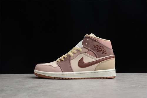 【340】[DO7440-821]-[GZ AIR JORDAN 1 MID SE MIXED-COLOR BARELY ORANGE/DARK PONY]-[UNSIEX:36-47]