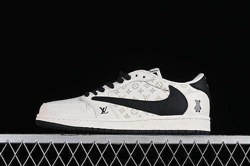 【360】[SJ2068-002]-[TRAVIS SCOTT X FRAGMENT DESIGN X JORDAN AIR JORDAN 1 LOW OG SP L*V BLACK/GREY]