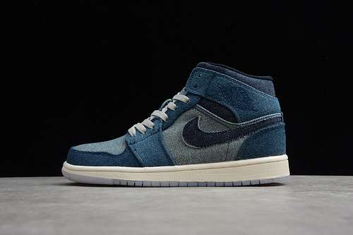 【340】[852542-009]-[AIR JORDAN 1 MID NAVY BLUE/BLUE/WHITE]-[WOMAN:36-39]-[MAN:40-47.5]