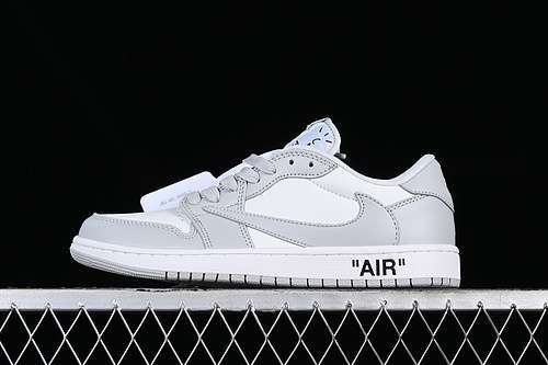 【300】[DM7866-198]-[TRAVIS SCOTT AIR JORDAN 1 LOW OG WHITE/GREY]-[WOMAN:36-39]-[MAN:40-46]