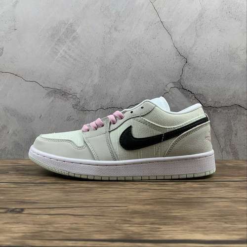 【300】[CZ0776-300]-[AIR JORDAN 1 LOW SE BARELY GREEN/BLACK/LIGHT ARCTIC PINK/WHITE]-[UNISEX:36-46]