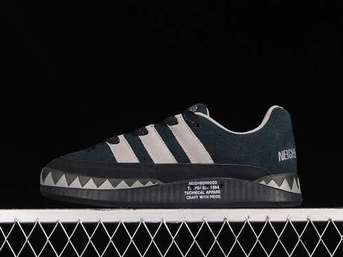 【280】[HP6770]-[NEIGHBORHOOD X ADIMATIC SHOES CORE BLACK/SOLID GREY/DGH SOLID GREY]-[UNISEX:36-45]