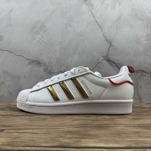 【290】[GX7914]-[SUPERSTAR SHOES CLOUD WHITE/GOLD/RED]-[WOMAN:36-39]-[MAN:40-44]